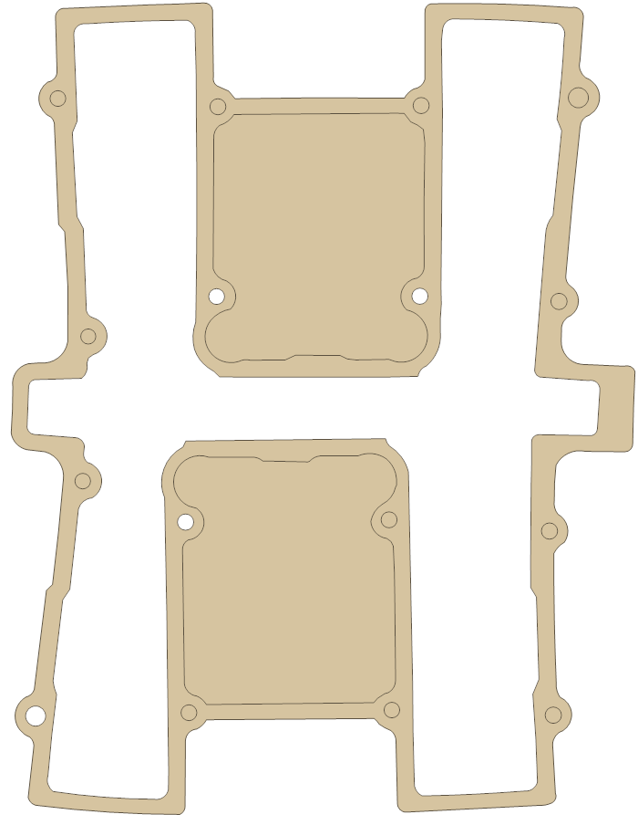 Suzuki GS650G Valve Cover gasket outline