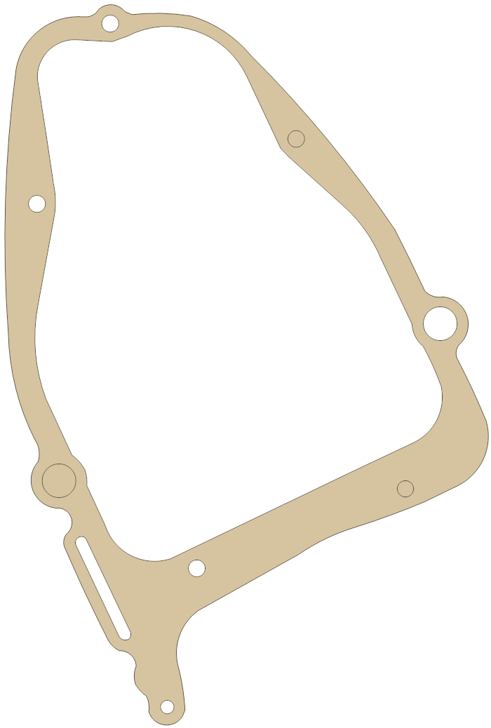 Suzuki GZ250 Magneto Cover gasket outline