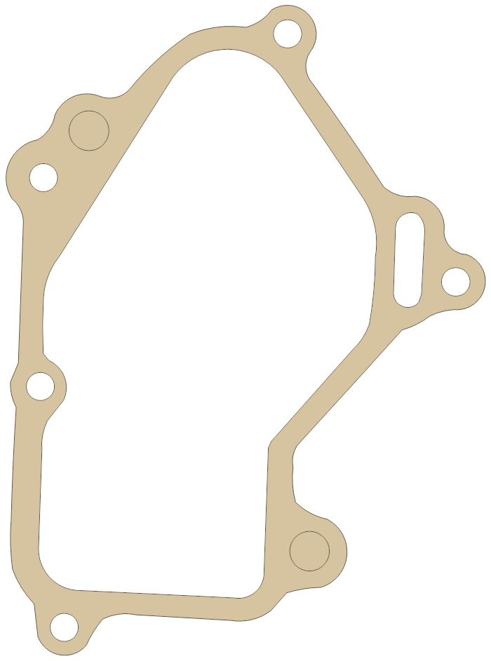 Suzuki Gasket gasket outline, OEM 11485-38B10, A material