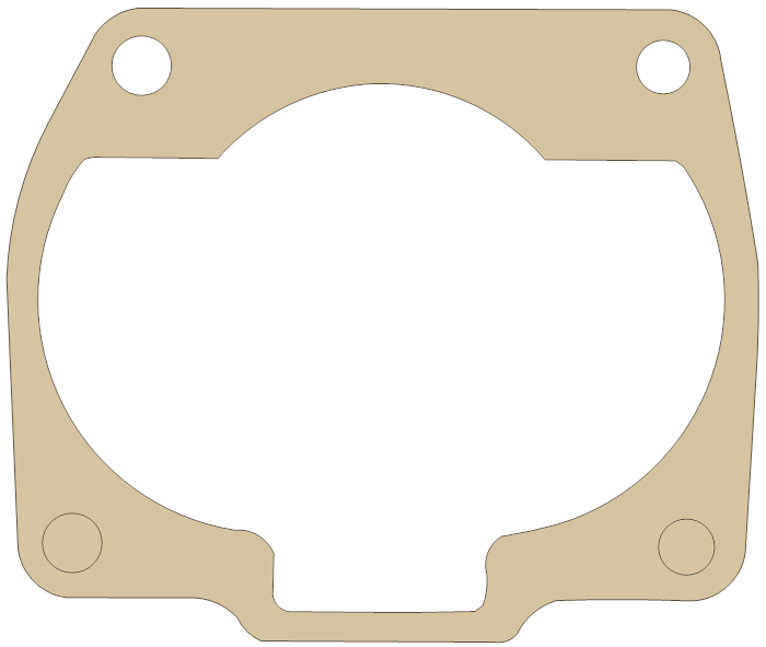 Suzuki Cylinder gasket outline, OEM 11241-14201, A material