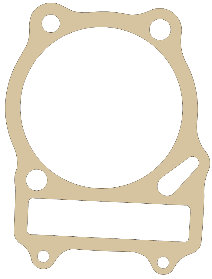 Suzuki DR650SE Cylinder gasket outline