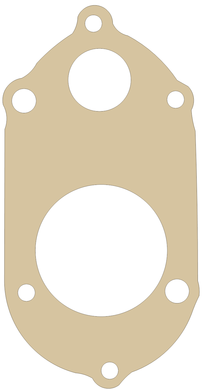 Suzuki DR650SE Gear Shift Cover gasket outline