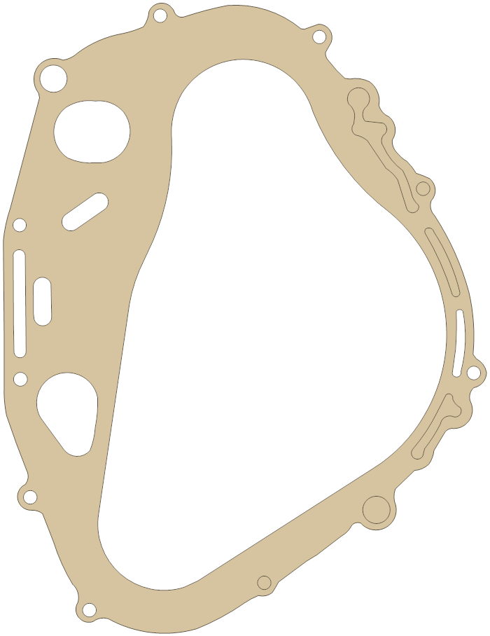 Suzuki DR650S Clutch Cover gasket outline