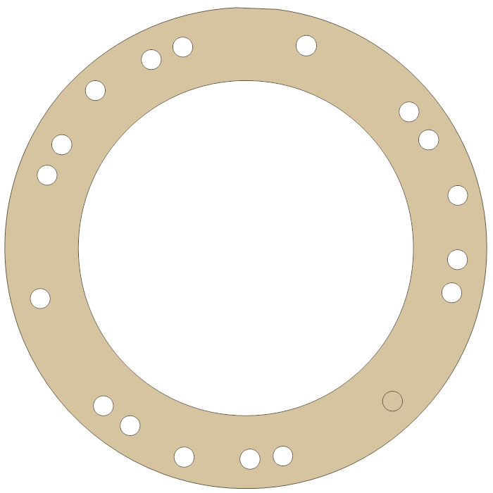 Suzuki Gasket gasket outline, OEM 11491-44001, A material