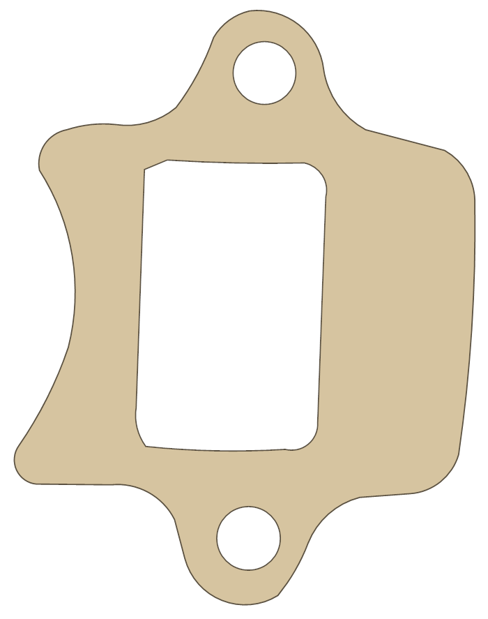 Suzuki RM80 Reed Valve gasket outline
