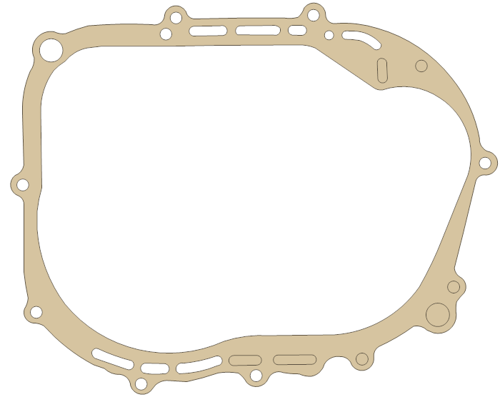 Suzuki LT185 Clutch Cover gasket outline