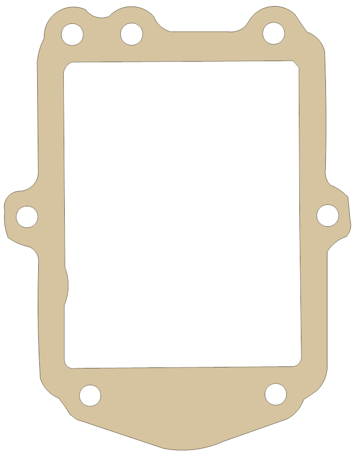 Suzuki Gasket gasket outline, OEM 13121-95520, A material