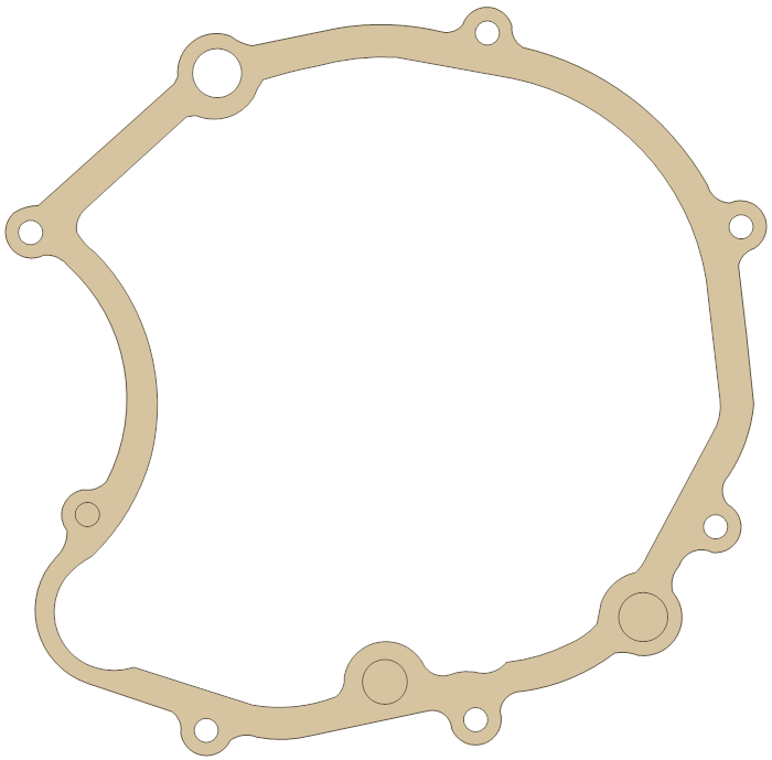 Suzuki Gasket gasket outline, OEM 11483-22A10, A material