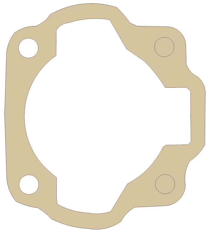 Suzuki Gasket gasket outline, OEM 11241-02310, A material