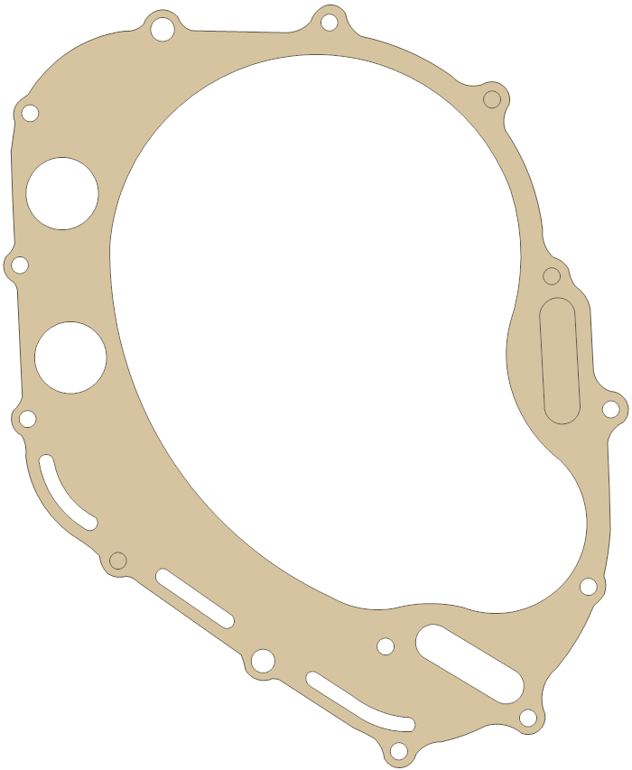 Suzuki Clutch Cover gasket outline, OEM 11482-19F00, A material