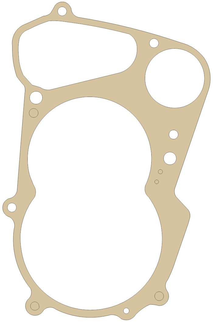 Suzuki JRT Clutch Cover gasket outline