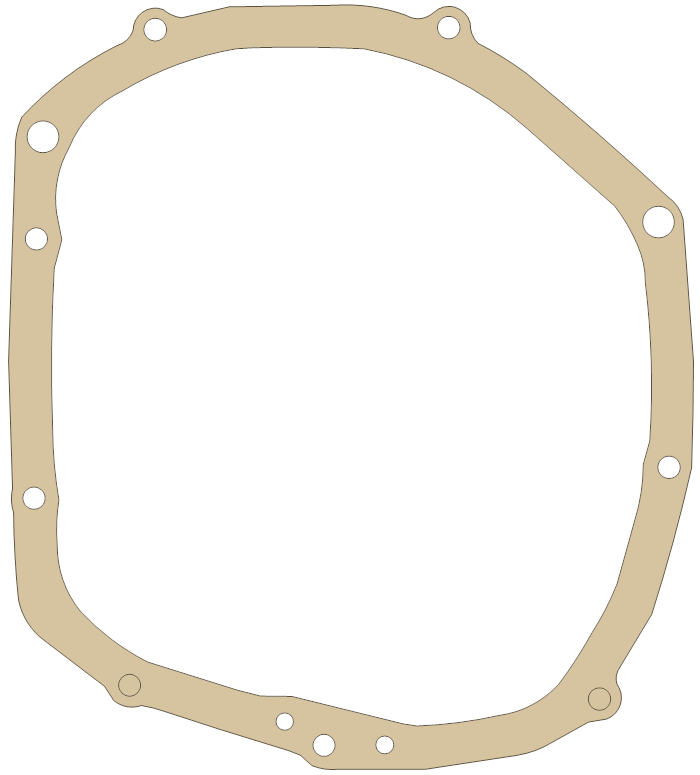 Suzuki GSX-R750 Clutch Cover gasket outline