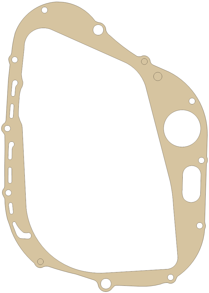 Suzuki LS650P Clutch Cover gasket outline