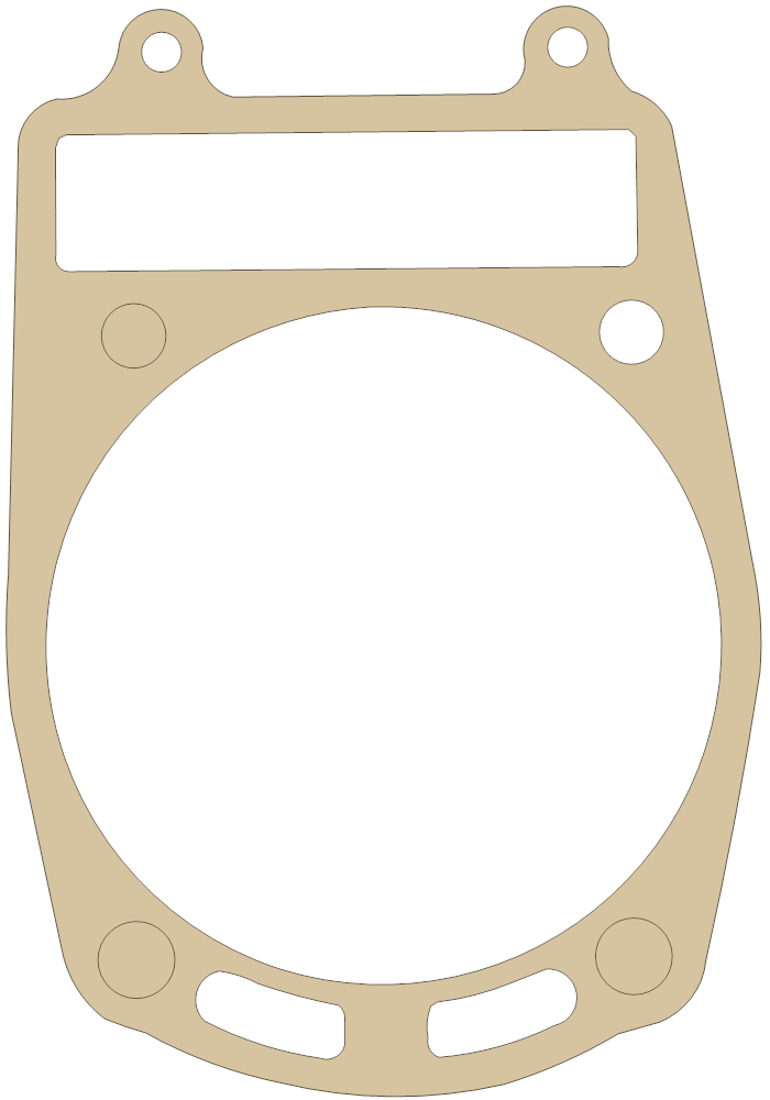 Suzuki DR650SE Cylinder gasket outline