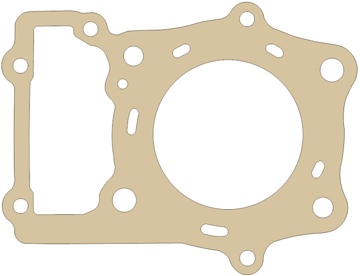 Suzuki 11142-38A03 gasket outline, OEM 11142-38A03, B material