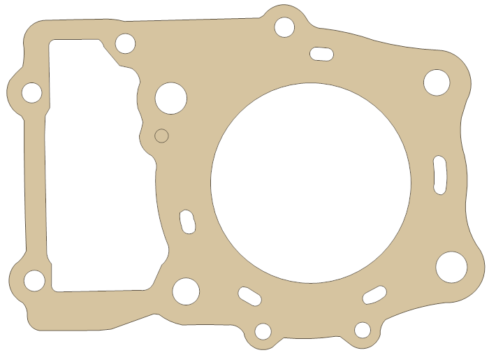 Suzuki 11141-38A01 gasket outline, OEM 11141-38A01, B material