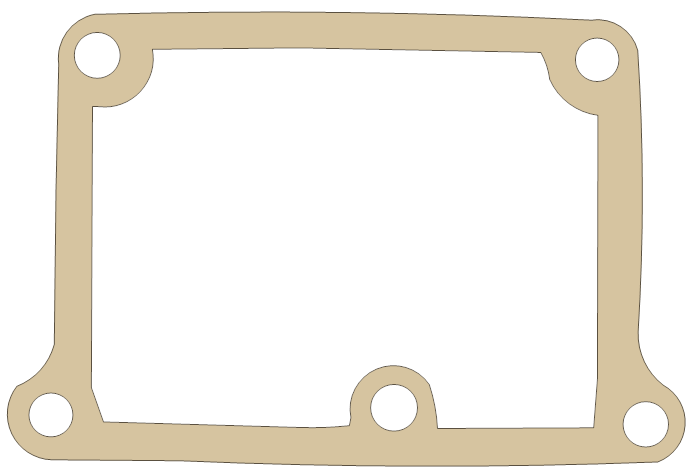 Suzuki Float Chamber gasket outline, OEM 13251-36110, B material