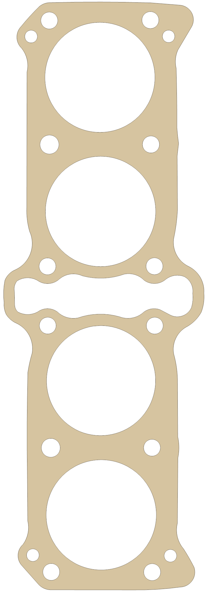Suzuki 11241-49210 gasket outline, OEM 11241-49210, A material