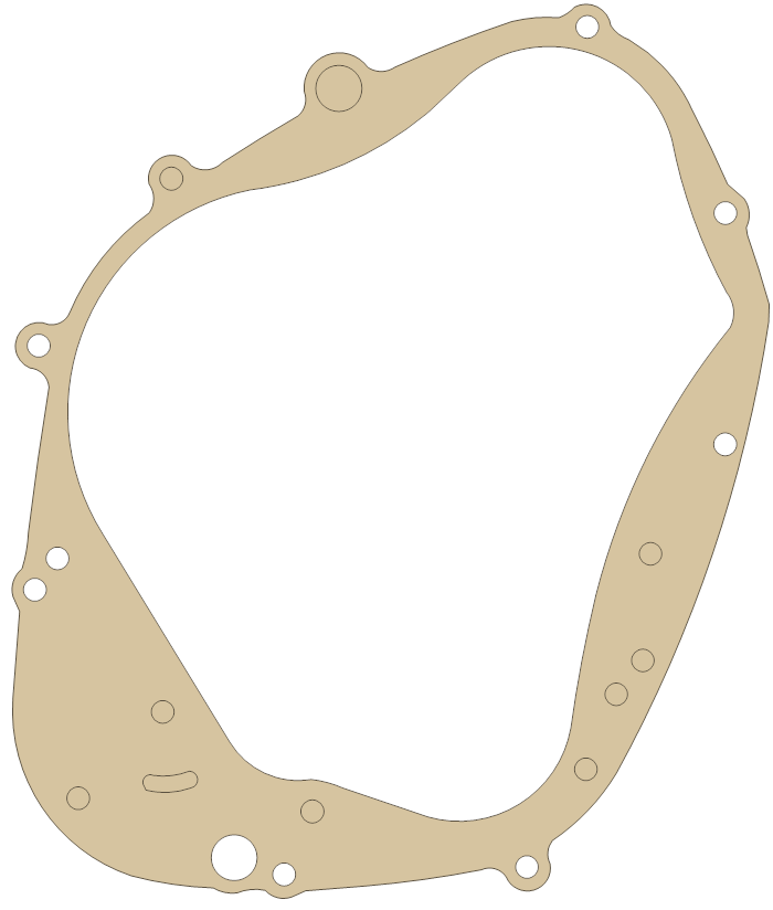 Suzuki 11482-0511 gasket outline, OEM 11482-0511, A material