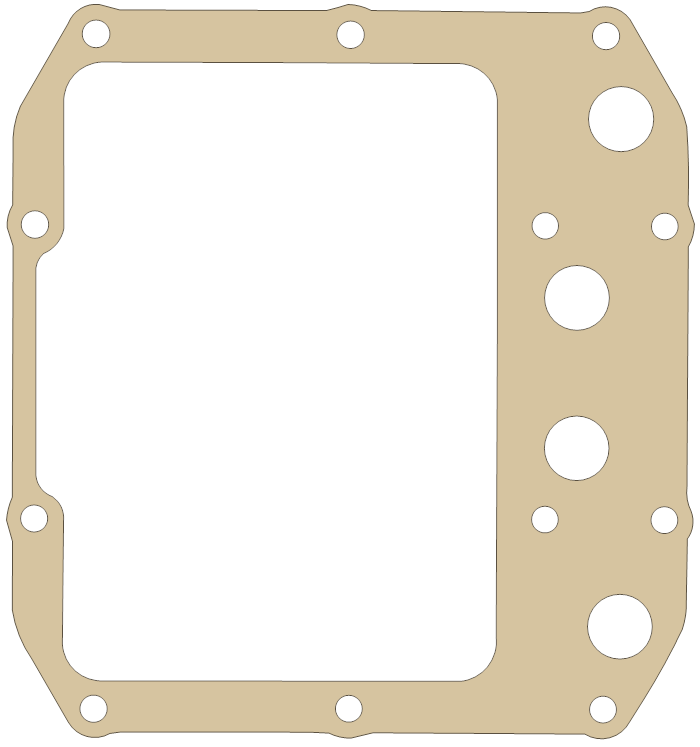 Suzuki Oil Pan gasket outline, OEM 11489-44110, A material
