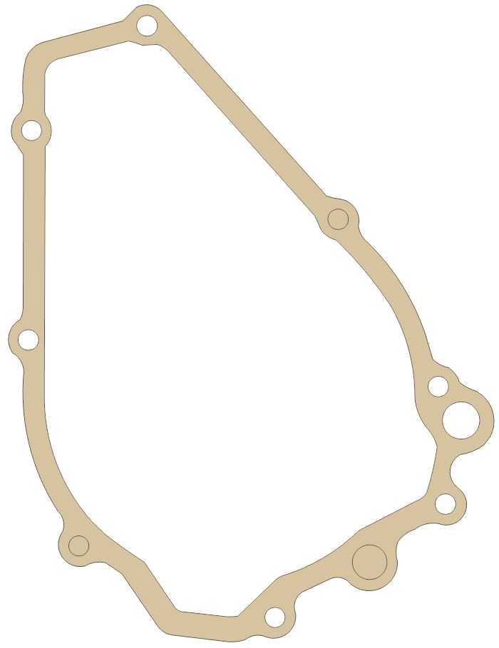 Suzuki GSF400 Starter Cover gasket outline