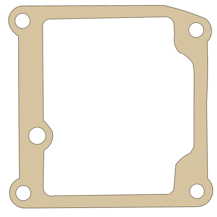 Suzuki 13251-23011 gasket outline, OEM 13251-23011, A material
