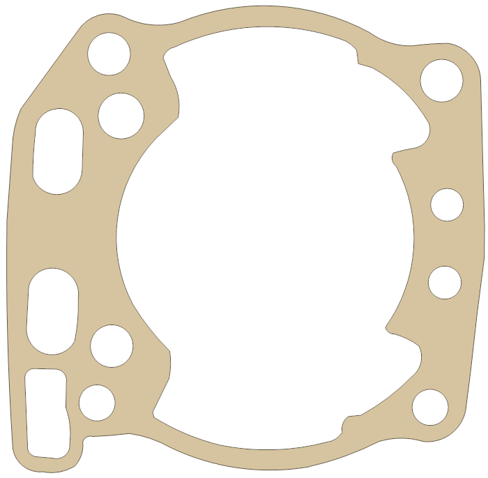 Suzuki Cylinder Base gasket outline, OEM 11241-37E00, A material