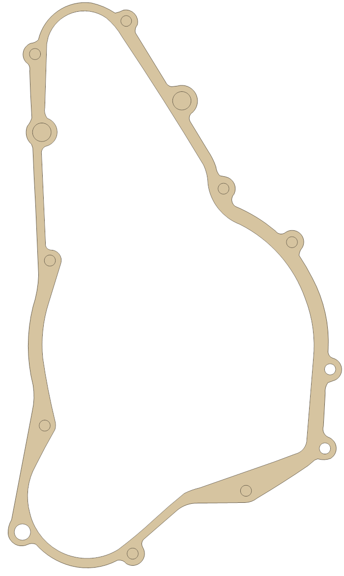Suzuki Clutch Cover gasket outline, OEM 11482-37E01, A material