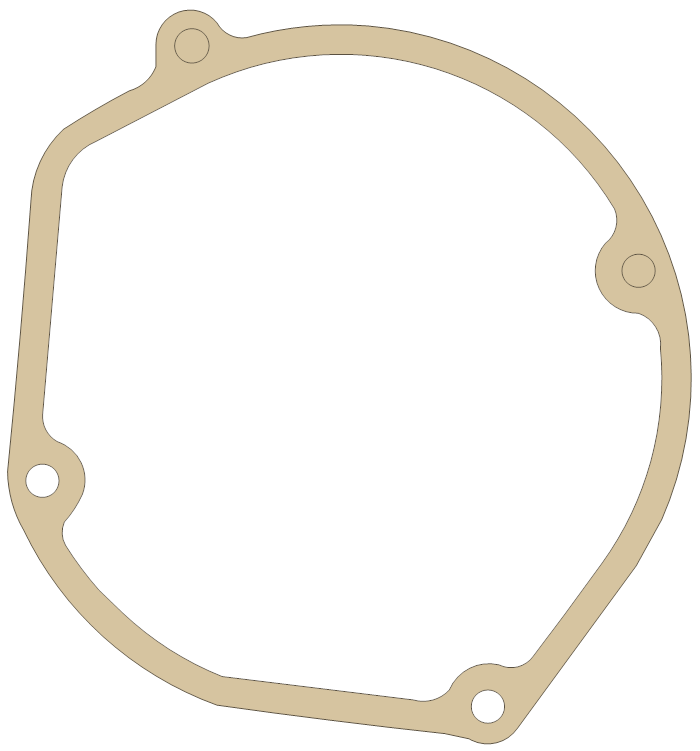 Suzuki RM250 Gasket gasket outline