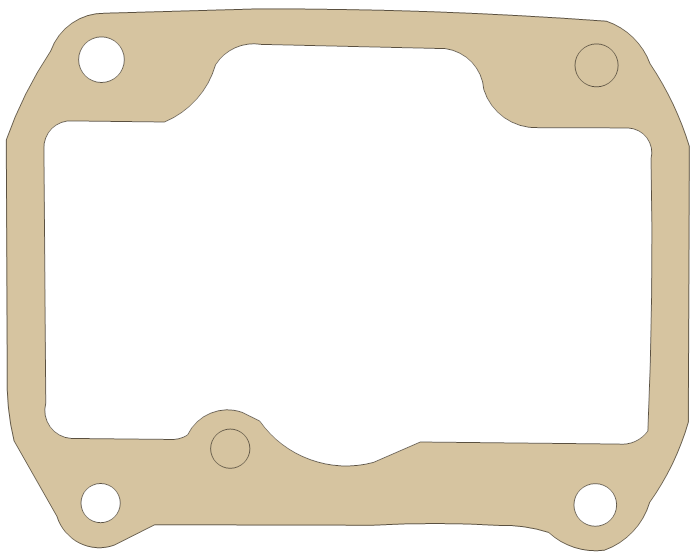 Suzuki RS250 Float Chamber gasket outline