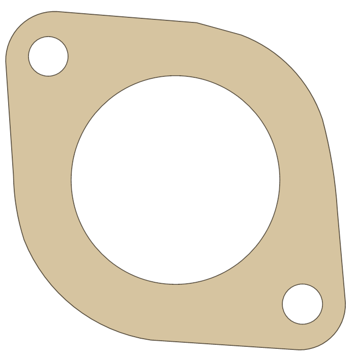 Suzuki RM80 Intake gasket outline
