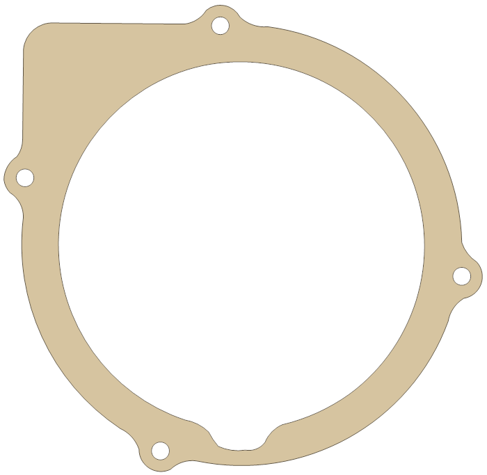 Suzuki LT250EF Recoil Starter gasket outline