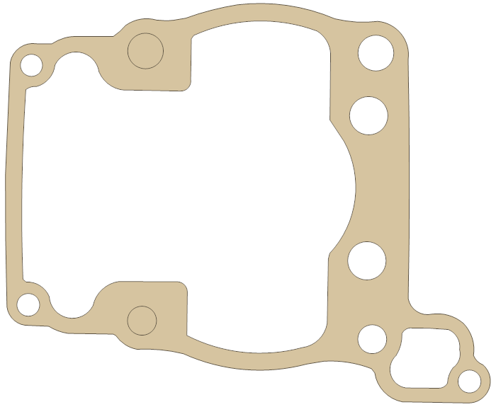 Suzuki Cylinder gasket outline, OEM 11241-01B00-H17, A material