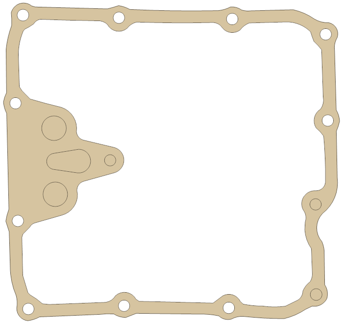 Suzuki Gasket gasket outline, OEM 11489-44500, A material
