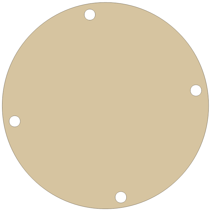 Suzuki RV90 Magneto Inspection gasket outline
