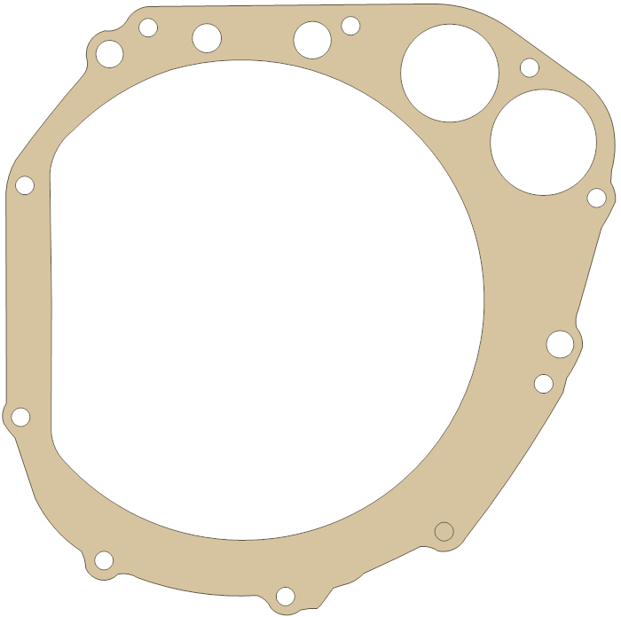 Suzuki GSX-R750 Clutch Cover gasket outline