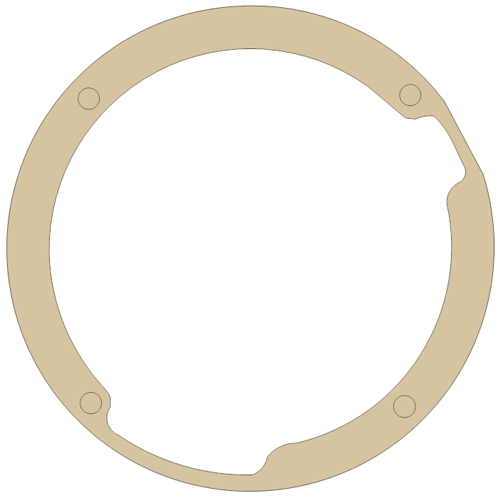 Suzuki A100 Gasket gasket outline
