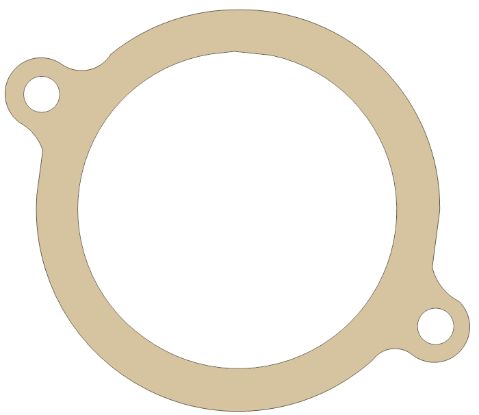 Suzuki 11495-3600 gasket outline, OEM 11495-3600, A material