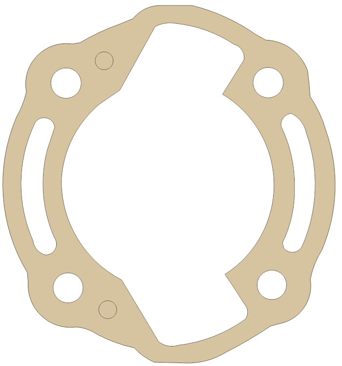 Suzuki 11241-11001 gasket outline, OEM 11241-11001, A material