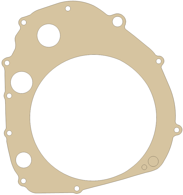 Suzuki GS550M Clutch Cover gasket outline