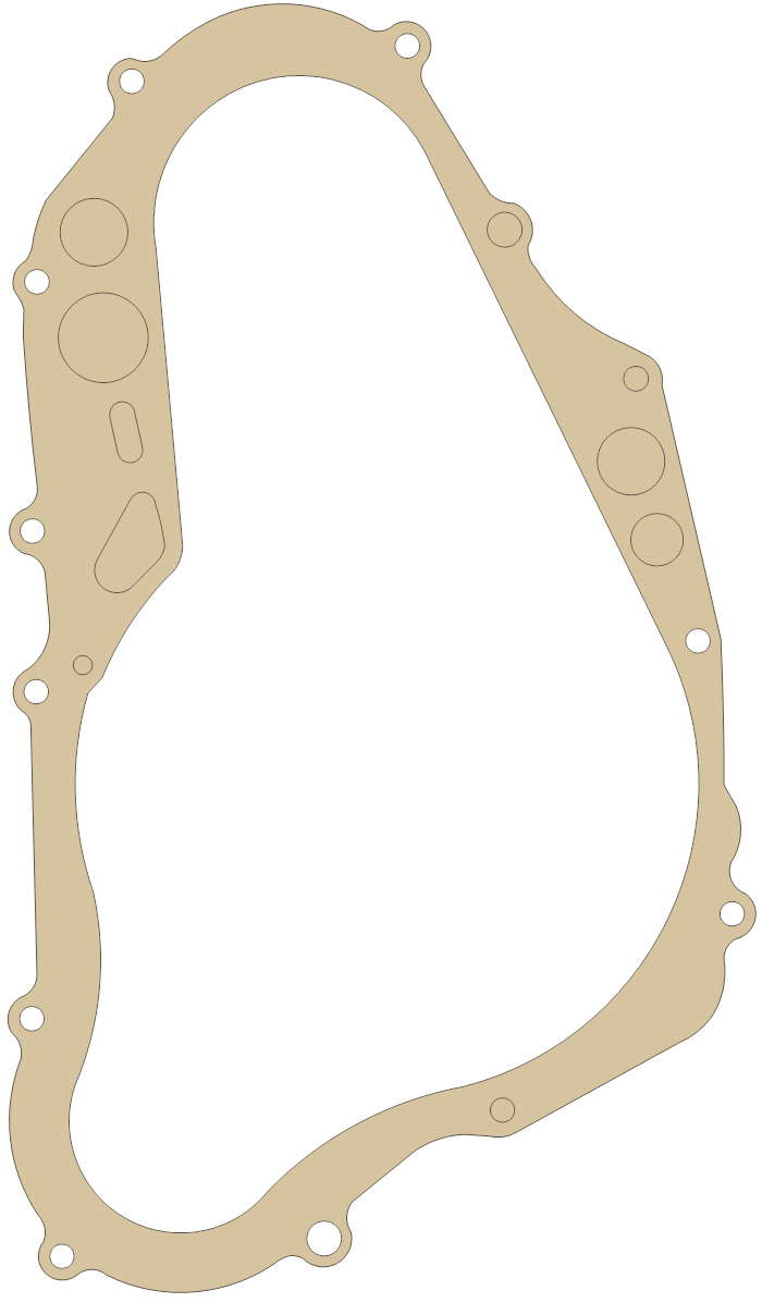 Suzuki DRZ400 Clutch Cover gasket outline