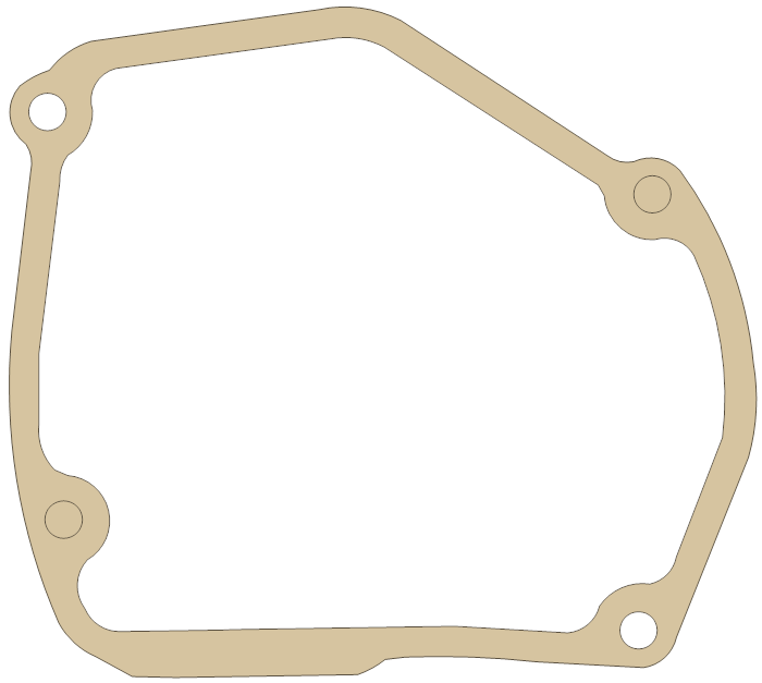 Suzuki Magneto Cover gasket outline, OEM 11483-36E11, A material
