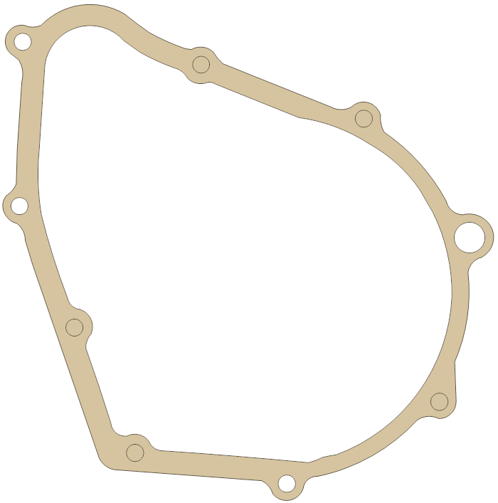 Suzuki 11483-26D00 gasket outline, OEM 11483-26D00, A material