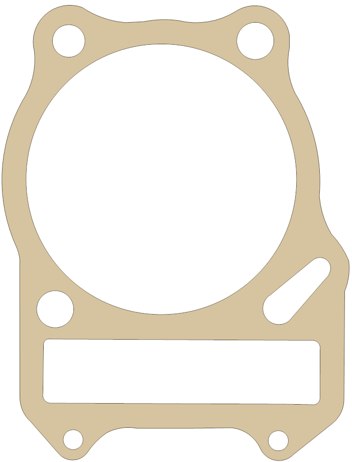 Suzuki DR500 Cylinder gasket outline