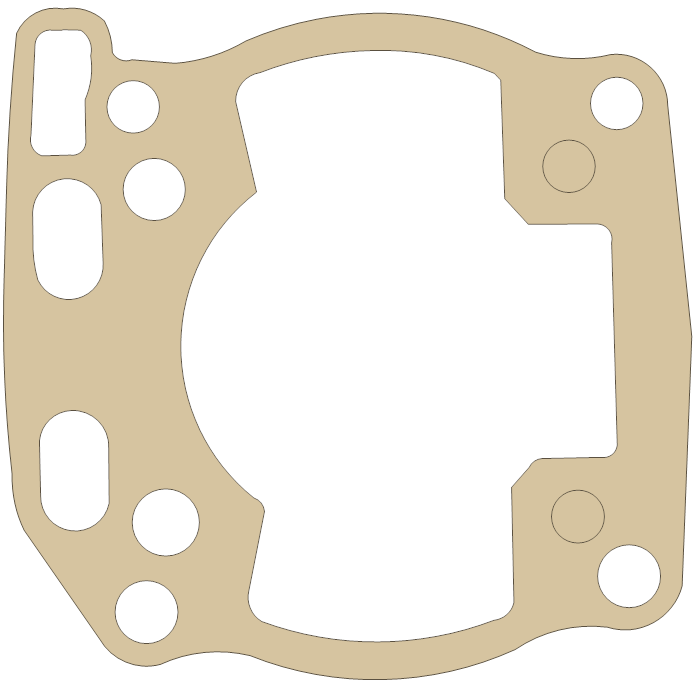 Suzuki Cylinder gasket outline, OEM 11241-37E31, A material