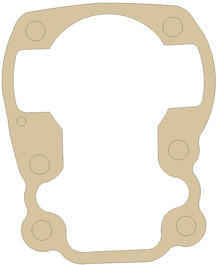 Suzuki 11291-46010 gasket outline, OEM 11291-46010, A material