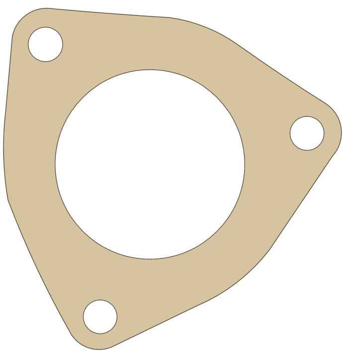 Suzuki RM100 Gasket gasket outline