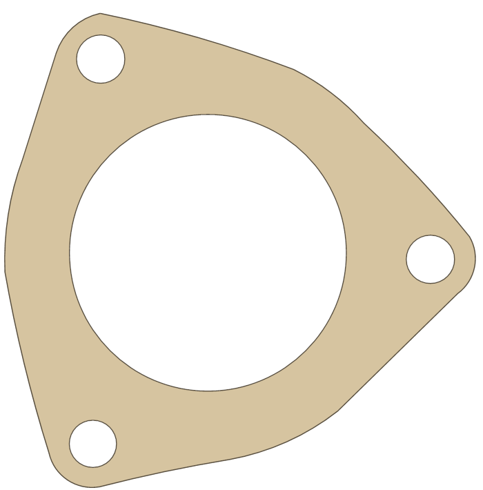 Suzuki RM100 14181-40200 gasket outline