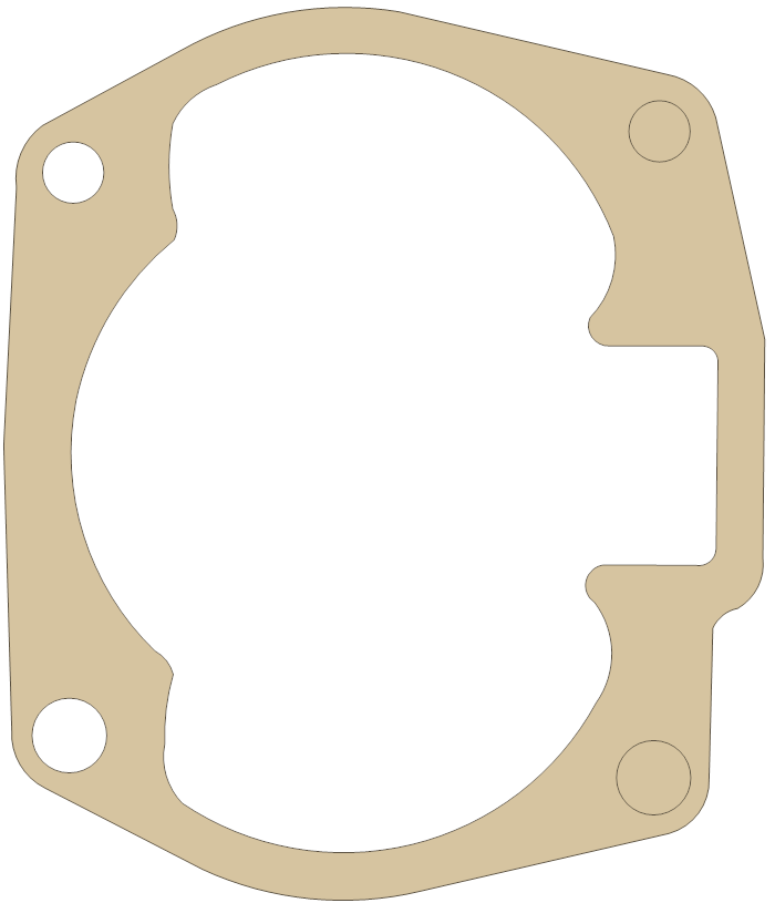 Suzuki Cylinder gasket outline, OEM 11241-14231, A material