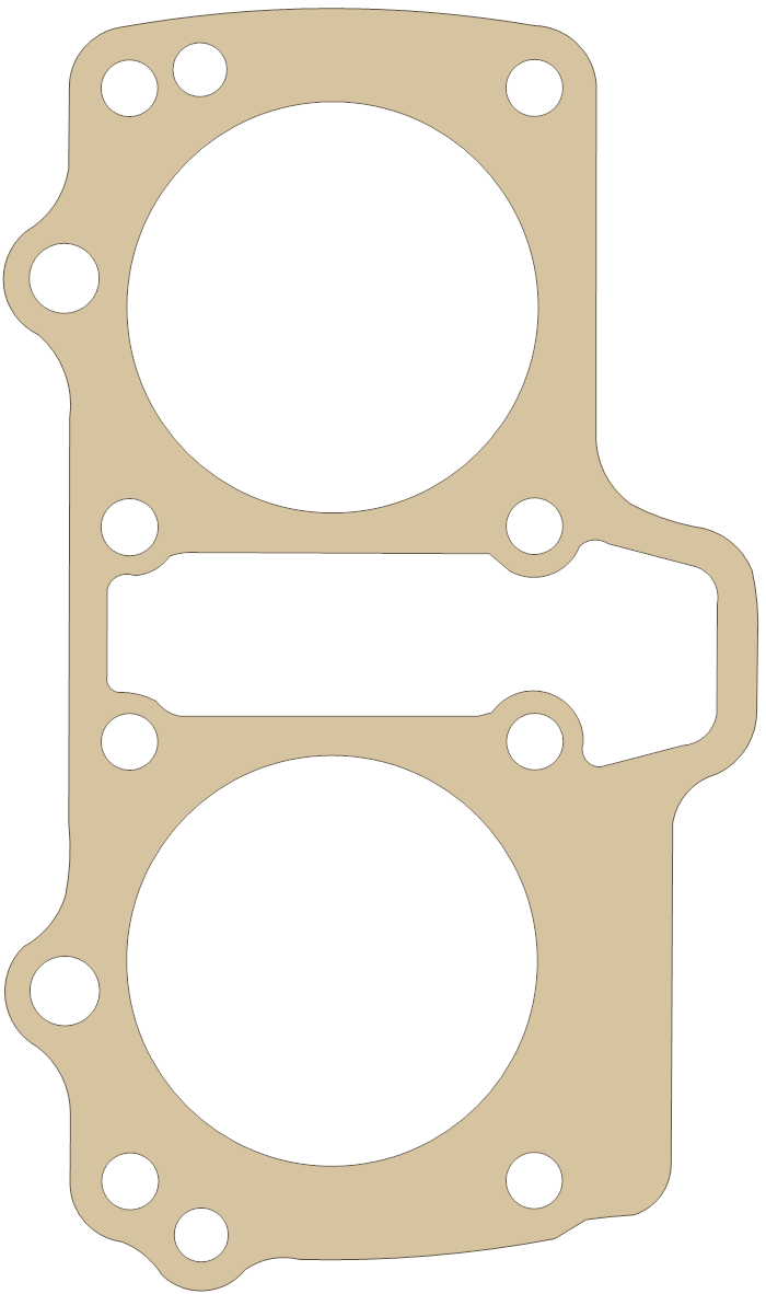 Suzuki Cylinder gasket outline, OEM 11241-11400-H17, A material